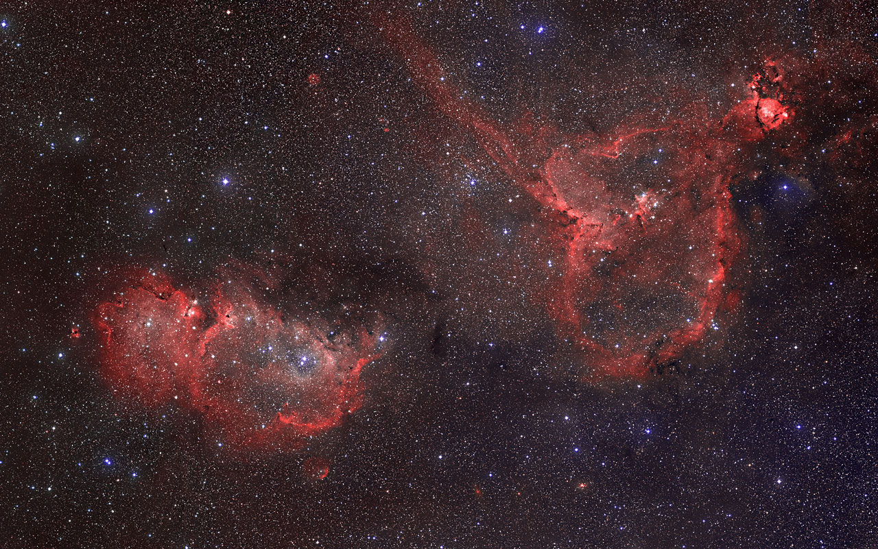 Heart and Soul Nebulae